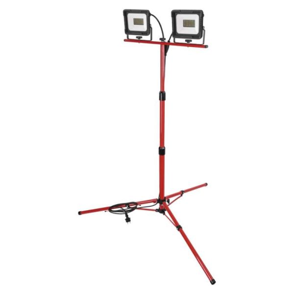 LED reflektor ELION, 2×30W + trojnožka, neutrálna biela