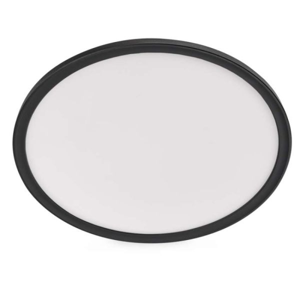 LED prisadené svietidlo FLORI okrúhle, čierné, 22W, neutrálna biela