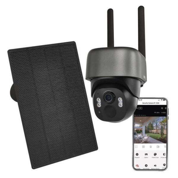 GoSmart Vonkajšia batériová kamera IP-1200G WASP s WiFi a solárnym panelom
