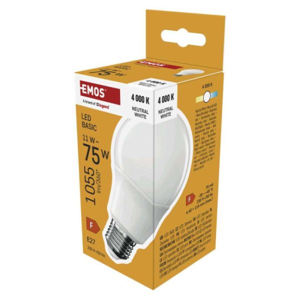 LED žiarovka Basic A60 / E27 / 11W (75 W) / 1055 lm / Neutrálna biela
