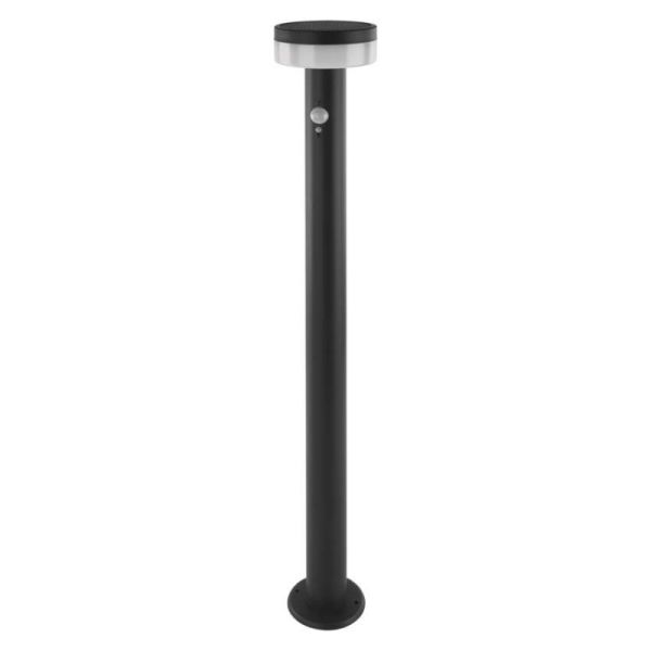 LED záhradné solárne stĺpikové svietidlo TERION, senzor súmraku, 12,5 x 12,5 x 80 cm