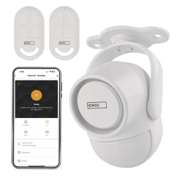 GoSmart alarm IP‑126L GUARDIAN s pohybovým senzorom, 6× dverový/okený senzor, WiFi