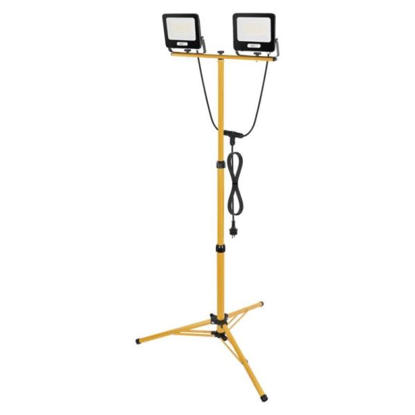 LED reflektor GLARO, 2×50W + trojnožka, neutrálna biela