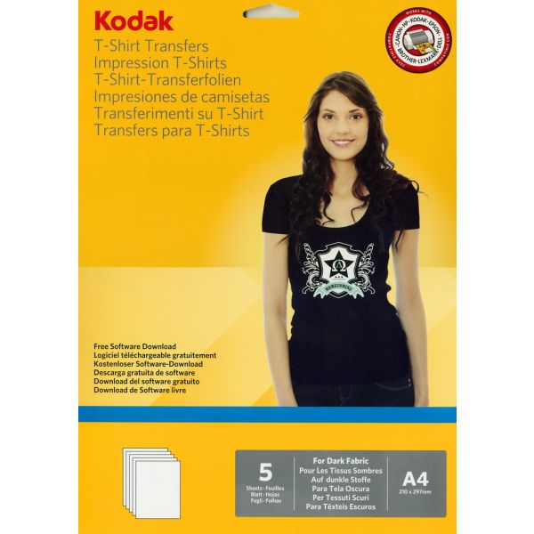 Fotopapier - A4 / 120g - pre tlač na tmavé tkaniny, 5 ks v balení