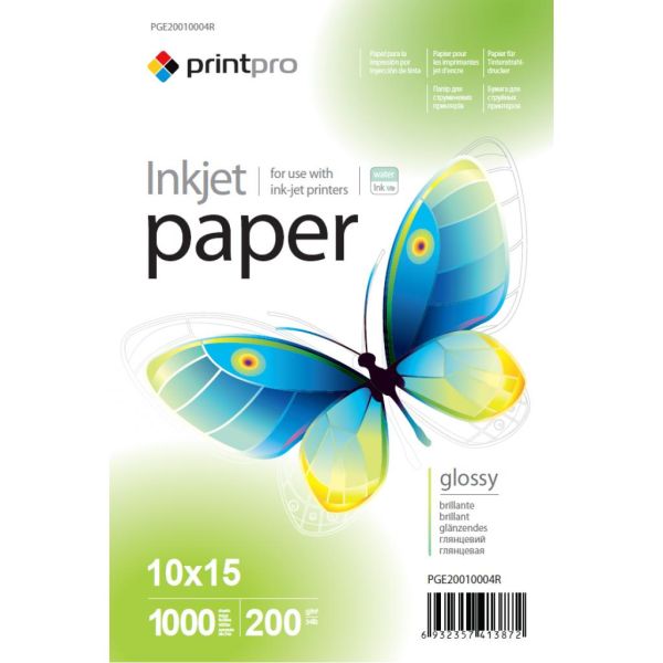 Fotopapier - 10 x 15 cm / 200g - lesklý, 1000 ks v balení