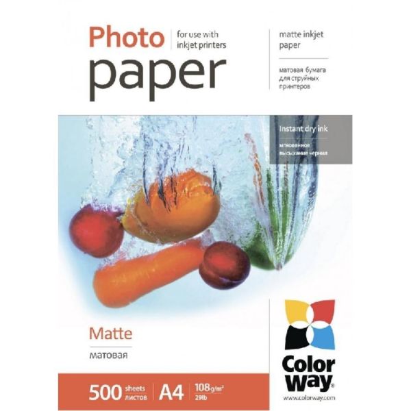 Fotopapier - A4 / 108g - matný, 500 ks v balení