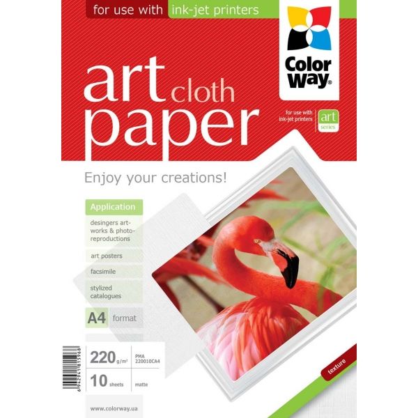 Fotopapier - A4 / 220g - matný, textúra látka, 10 ks v balení