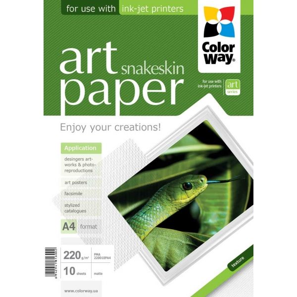 Fotopapier - A4 / 220g - matný, textúra hadia koža, 10 ks v balení