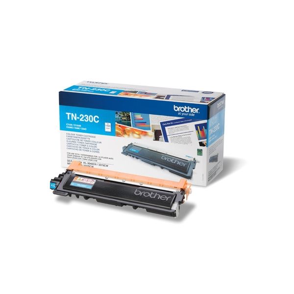 Toner Brother TN-230, TN230, azúrová (cyan), originál