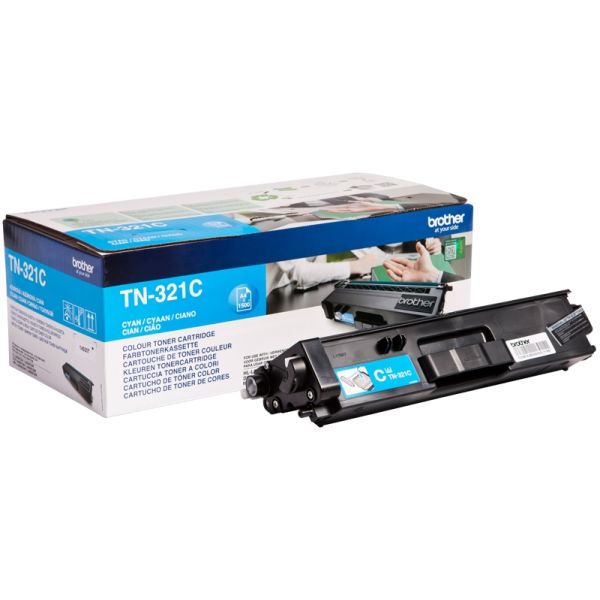 Toner Brother TN-321, TN321, azúrová (cyan), originál