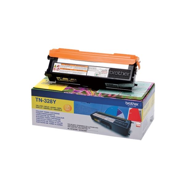 Toner Brother TN-328, TN328, žltá (yellow), originál
