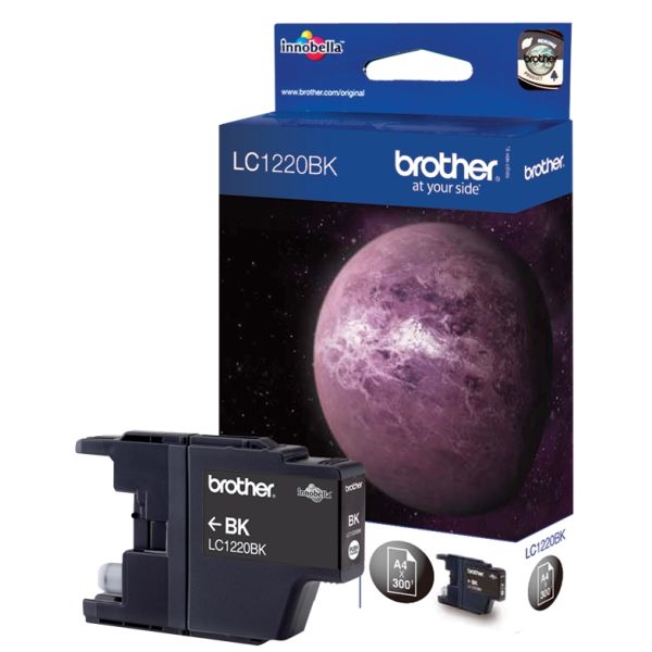 Cartridge Brother LC1220BK, čierna (black), originál