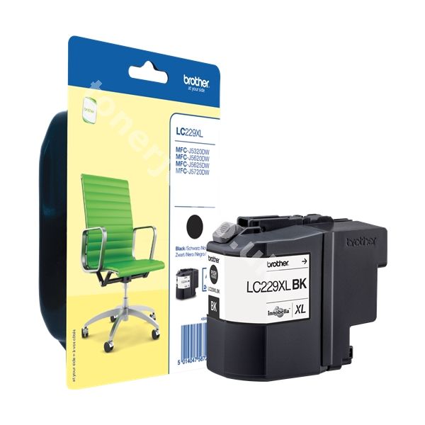 Cartridge Brother LC229XLBK, čierna (black), originál