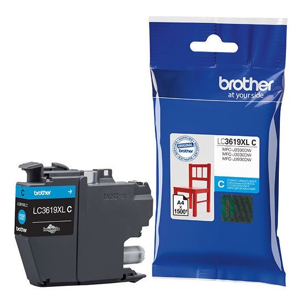 Cartridge Brother LC3619XLC, azúrová (cyan), originál
