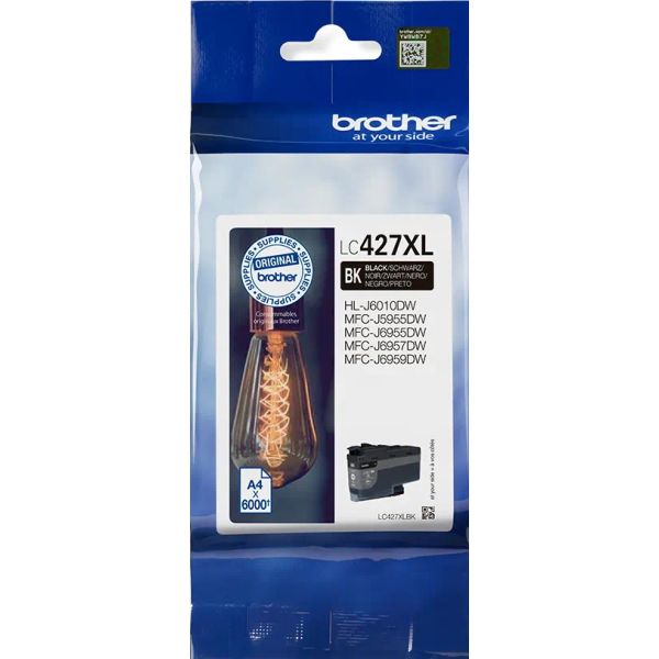 Cartridge Brother LC427XLBK, čierna (black), originál