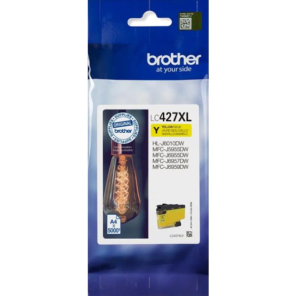 Cartridge Brother LC427XLY, žltá (yellow), originál