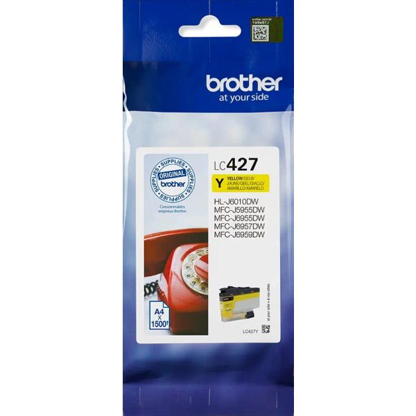 Cartridge Brother LC427Y, žltá (yellow), originál