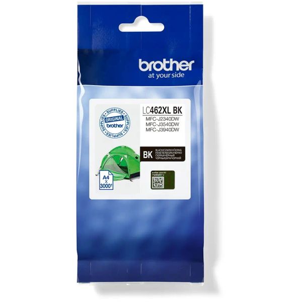 Cartridge Brother LC462XLBK, čierna (black), originál