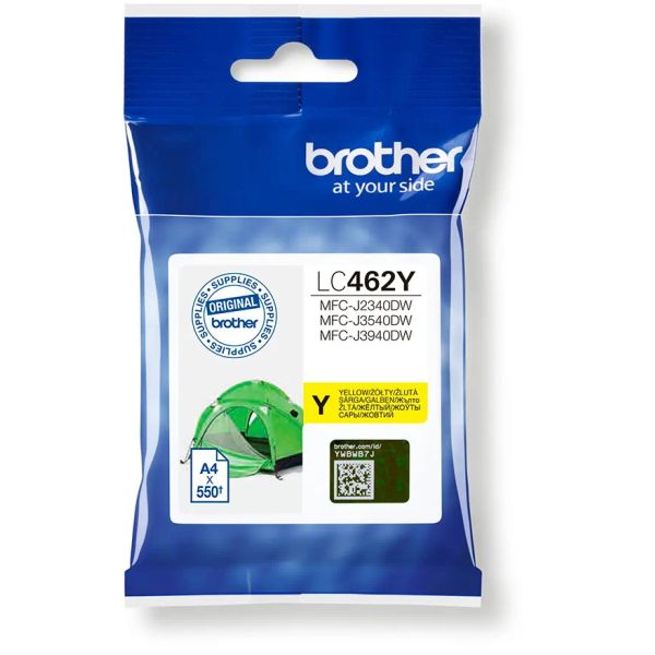 Cartridge Brother LC462Y, žltá (yellow), originál