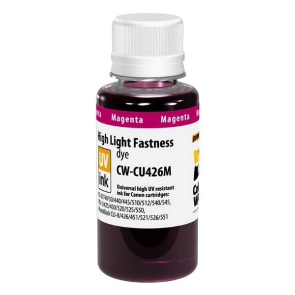 Atrament pre kazetu Canon CL-546M XL, dye, odolný voči UV, purpurová (magenta)