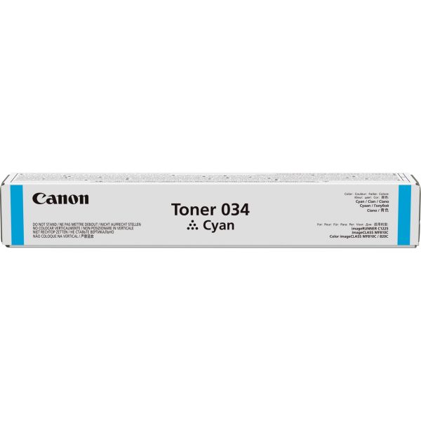 Toner Canon 034 C, CRG-034 C, 9453B001, azúrová (cyan), originál