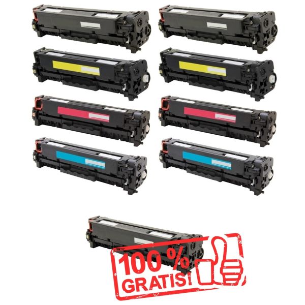 Toner 2 x Canon 718, CRG-718, CMYK + CRG-718 čierna ZADARMO, multipack, alternatívny