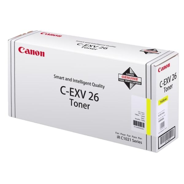 Toner Canon C-EXV26 Y, 1657B006, 1657B011, žltá (yellow), originál