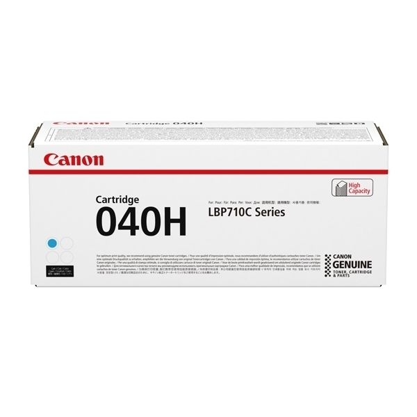 Toner Canon 040H C, CRG-040H C, 0459C001, azúrová (cyan), originál