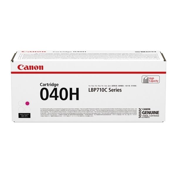 Toner Canon 040H M, CRG-040H M, 0457C001, purpurová (magenta), originál