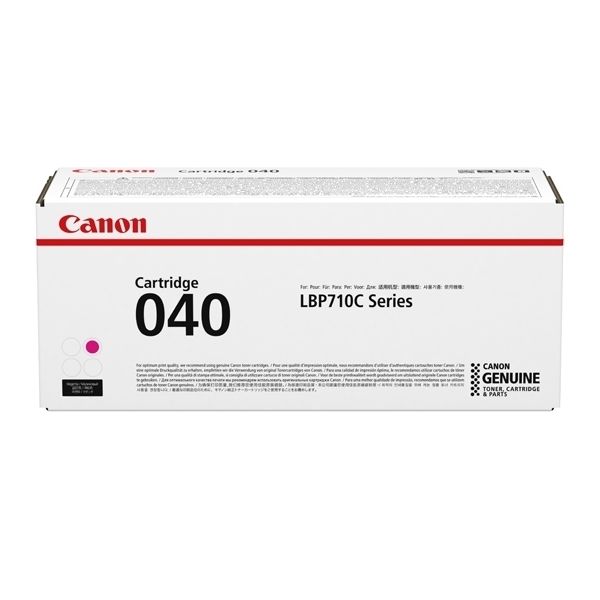 Toner Canon 040 M, CRG-040 M, 0456C001, purpurová (magenta), originál