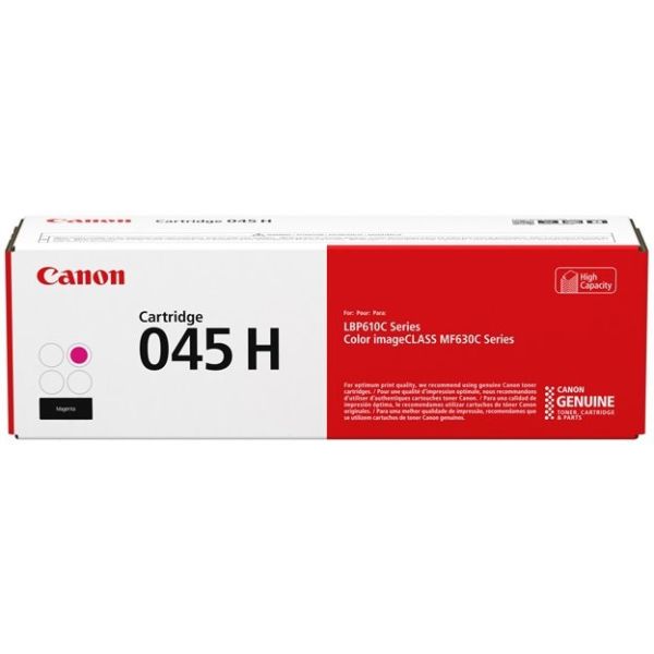 Toner Canon 045H M, CRG-045H M, 1244C002, purpurová (magenta), originál