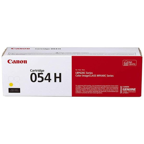 Toner Canon 054 H Y, CRG-054 H Y, 3025C002, žltá (yellow), originál