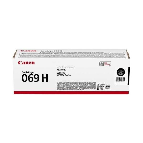 Toner Canon 069H BK, CRG-069H BK, 5098C002, čierna (black), originál