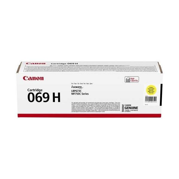 Toner Canon 069H Y, CRG-069H Y, 5095C002, žltá (yellow), originál