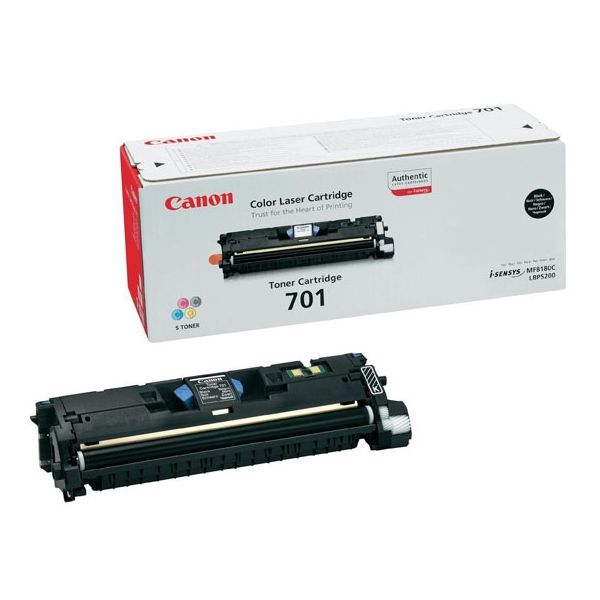 Toner Canon 701, CRG-701, čierna (black), originál