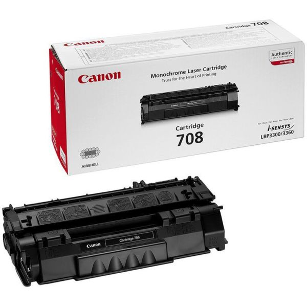 Toner Canon 708, CRG-708, 0266B002, čierna (black), originál