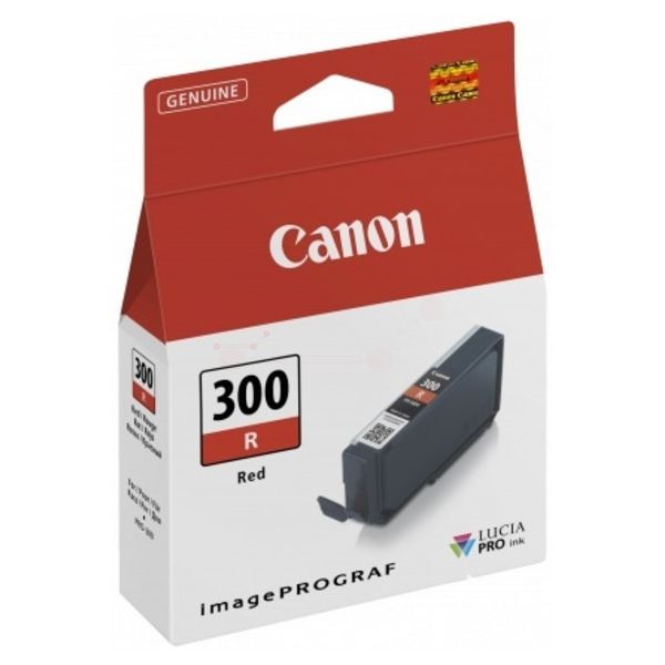 Cartridge Canon PFI-300R, 4199C001, červená (red), originál