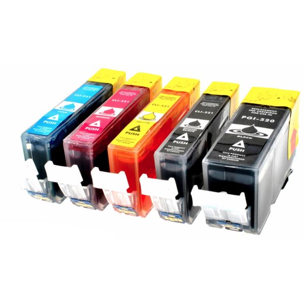 Cartridge Canon CLI-521 CMYK, PGI-520, päťbalenie, multipack, alternatívny