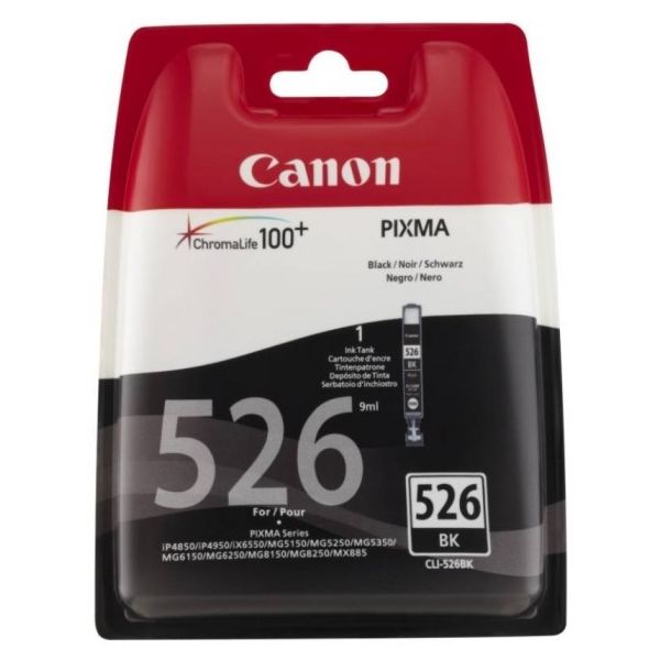 Cartridge Canon CLI-526BK, 4540B001, čierna (black), originál