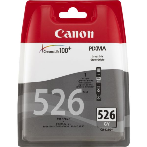 Cartridge Canon CLI-526GY, 4544B001, sivá (gray), originál