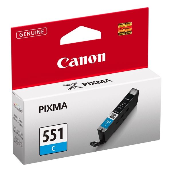 Cartridge Canon CLI-551C, 6509B001, azúrová (cyan), originál