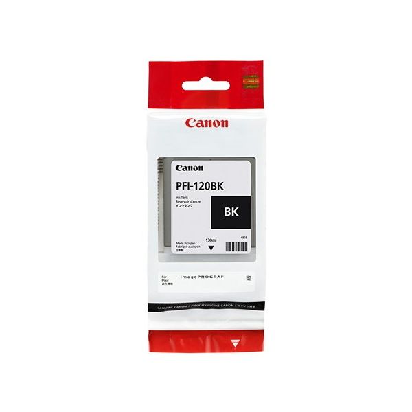 Cartridge Canon PFI-120BK, 2885C001, čierna (black), originál