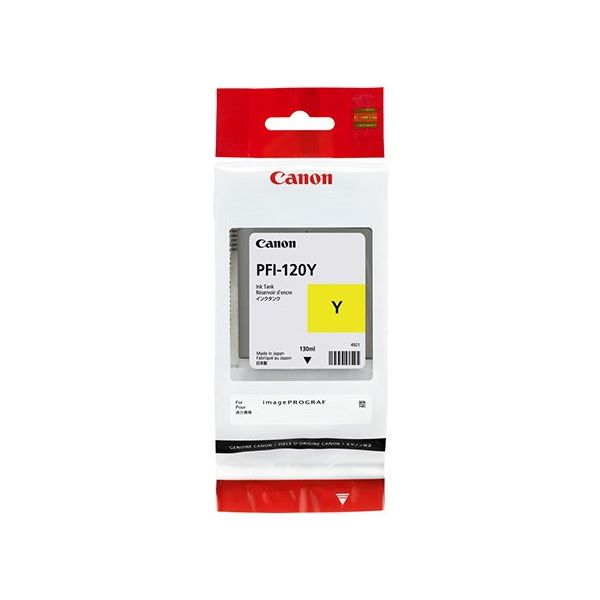 Cartridge Canon PFI-120Y, 2888C001, žltá (yellow), originál