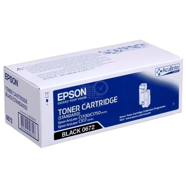 Toner Epson C13S050672 (C1700, C1750), čierna (black), originál
