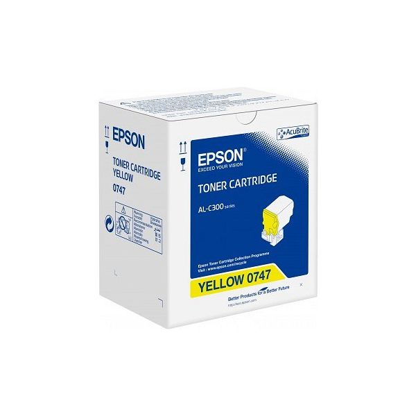 Toner Epson C13S050747 (AL-C300), žltá (yellow), originál