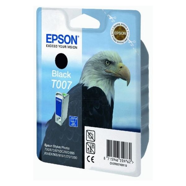 Cartridge Epson T007, čierna (black), originál
