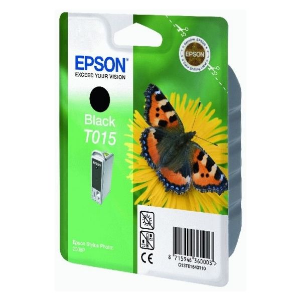 Cartridge Epson T015, čierna (black), originál