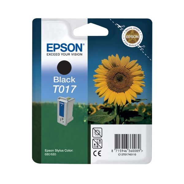 Cartridge Epson T017, čierna (black), originál