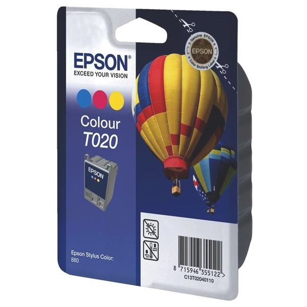 Cartridge Epson T020, farebná (tricolor), originál
