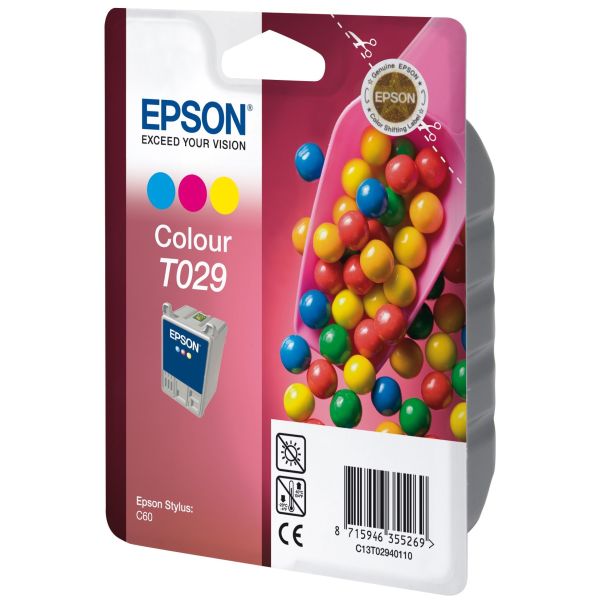 Cartridge Epson T029, farebná (tricolor), originál